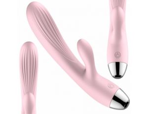 Silikonowy Wibrator B-Series Różowy USB 10 Funkcji z Podgrzewaniem